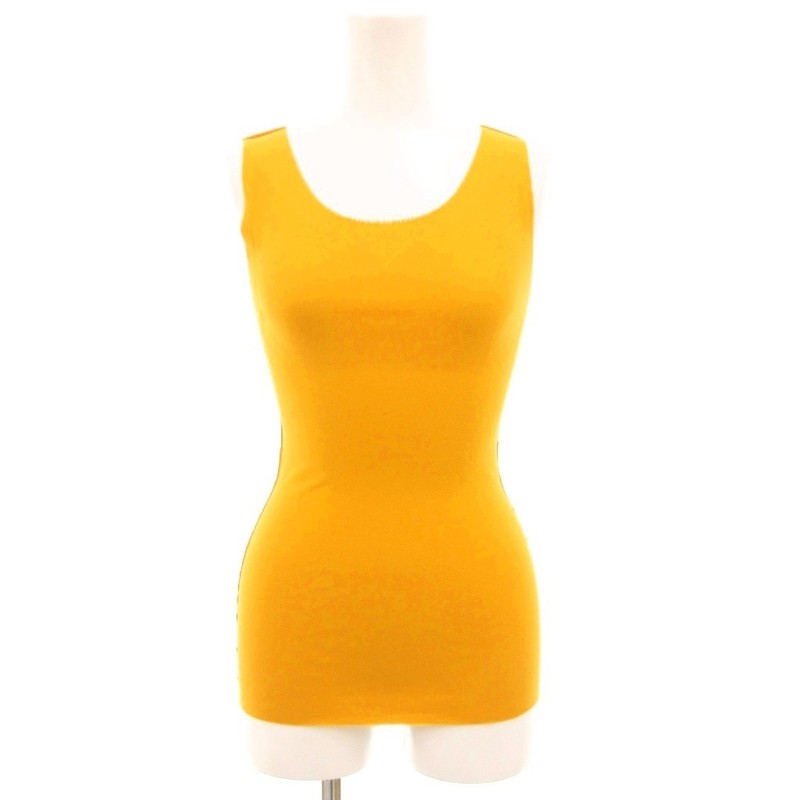 Rare Me Issey Miyake Tank Top Sleeveless Logo Yellow Japan