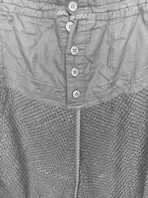 Rare Vintage Issey Miyake Black Mesh Long Skirt M Japan