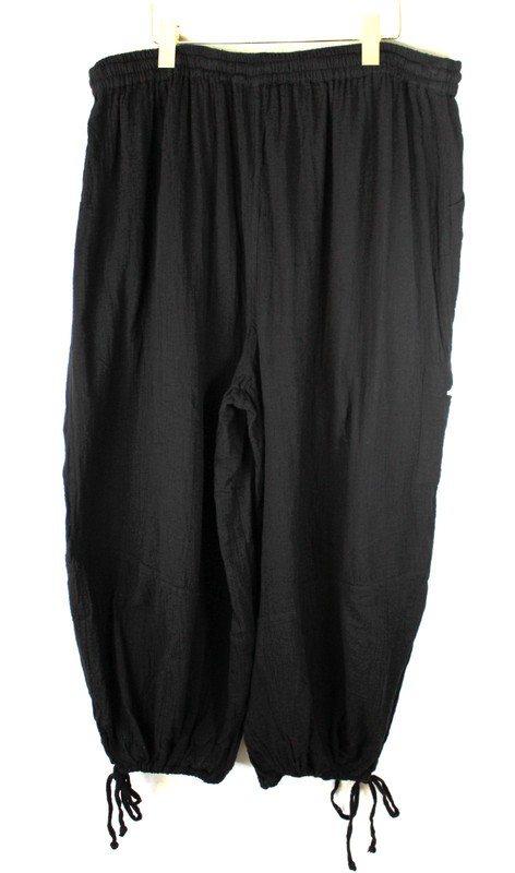 RAVIYA Cotton Cargo Coverup Pants Size 1X Black Retail $58