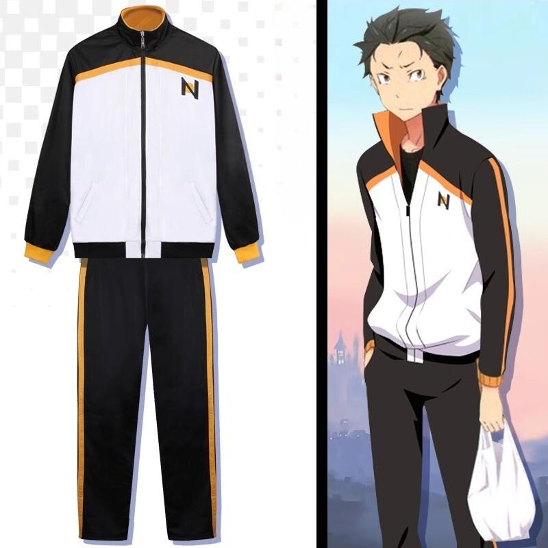 RE0 Natsuki Subaru Same Style Cos Hoodie Jacket Set Pants Top Autumn Outfit