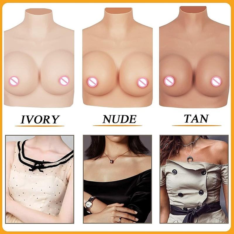 Realistic Silicone Breast Forms Fake Boobs For Crossdresser Drag Queen B-S Cup