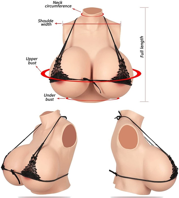 Realistic Silicone Breast Forms Fake Boobs For Crossdresser Drag Queen B-S Cup