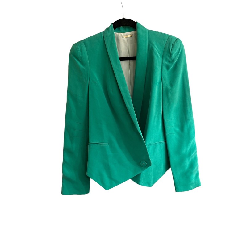 Rebecca Minkoff Women’s Lined One Button Silk Blazer Size 2