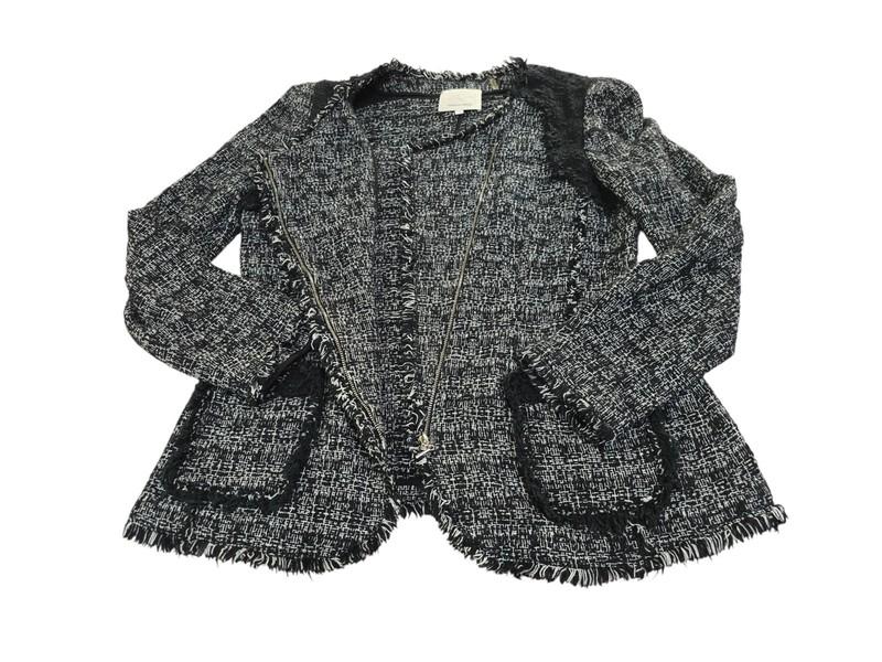 Rebecca Taylor Women's Size 12 Fringe Long Sleeve Jacket