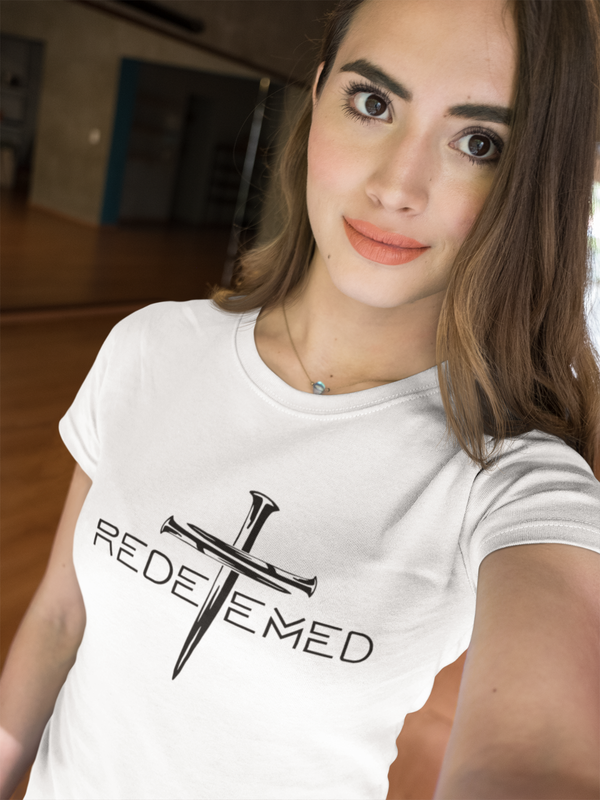 Redeemed Christian T Shirt Jesus Shirt Bible God Church Mens Womens S-2XL