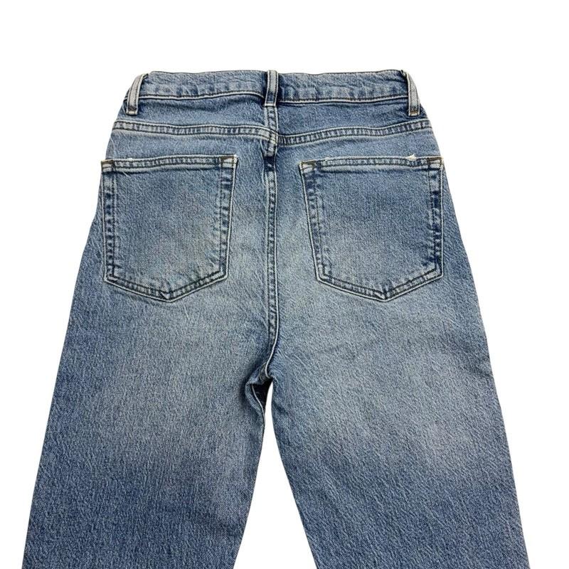 Reformation Jeans Womens Size 24x30 Blue Malta Wash High Rise Button Fly