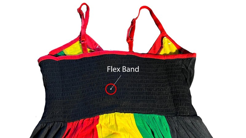 Reggae Rasta Colors Ladies Ethnic Africa Jamaica Beach Maxi Long Dress One Size