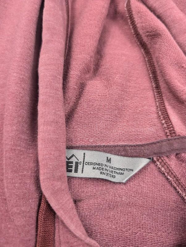 REI Co Op Jacket Women Medium Pink Athleisure Full Zip Hooded Gorpcore Outdoor
