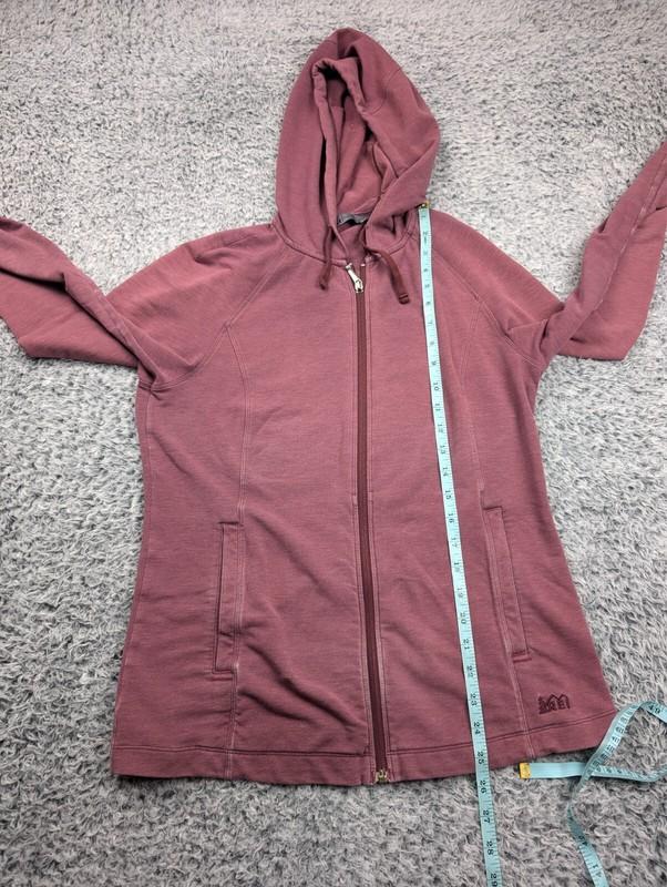 REI Co Op Jacket Women Medium Pink Athleisure Full Zip Hooded Gorpcore Outdoor