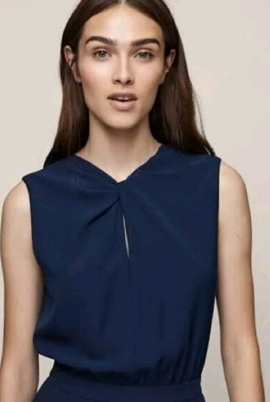 Reiss Leoni Twist-Front Jumpsuit Size 4 
