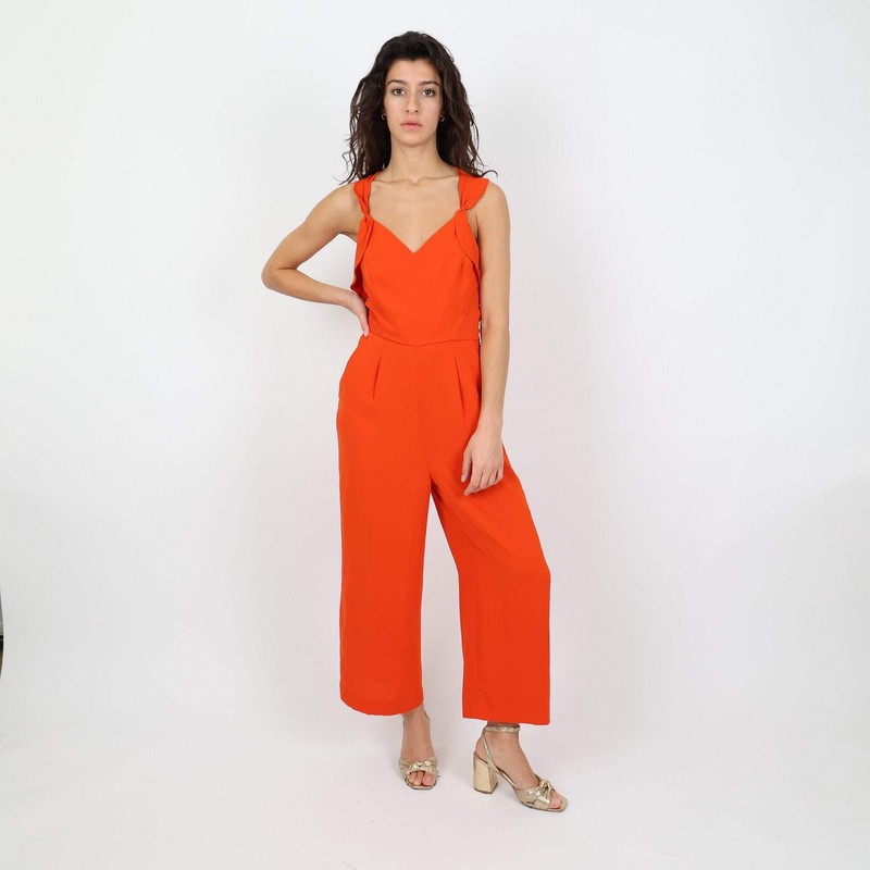 Reiss Orange Jumpsuit UK Size 10