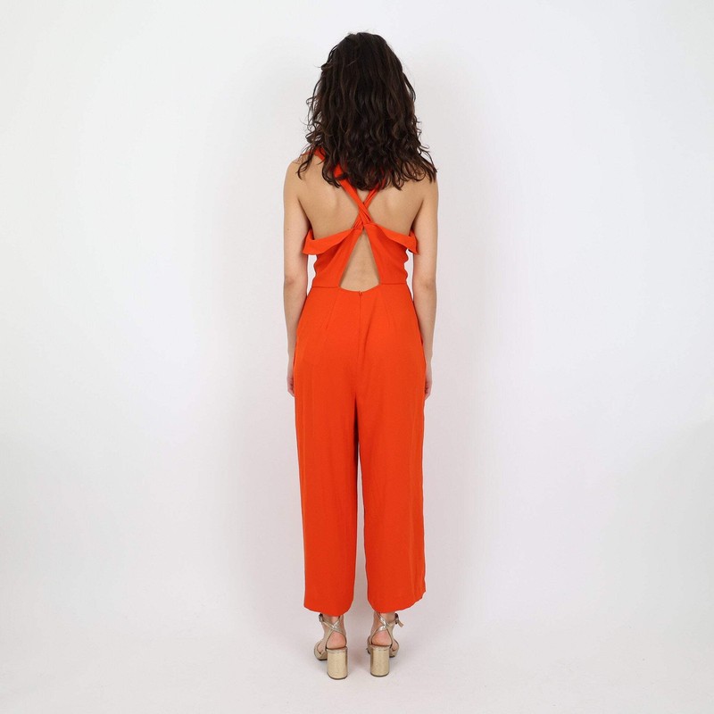 Reiss Orange Jumpsuit UK Size 10