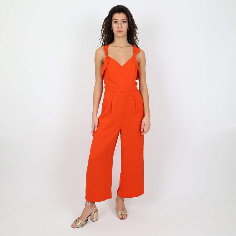 Reiss Orange Jumpsuit UK Size 10