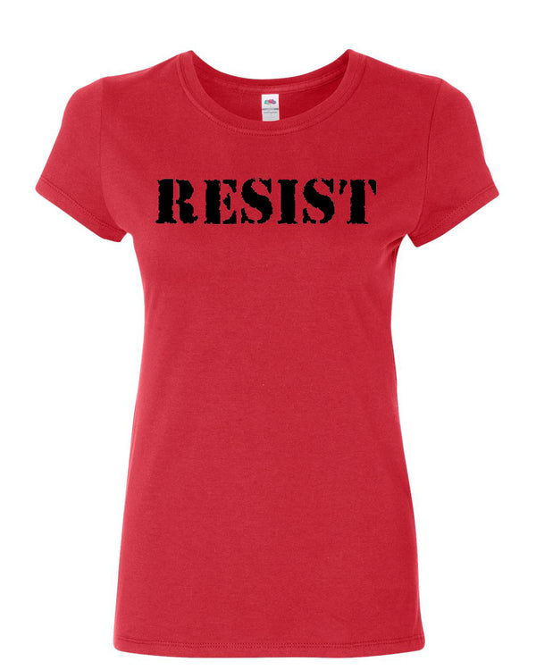 Resist Women's T-Shirt Political Anti-Trump Protest Rebel Impeach Fight Shirt