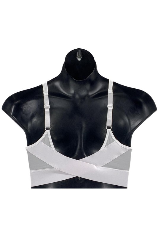 Rhonda Shear 2-pack Molded Cup Bra W/ Mesh Back Detail Nude/White