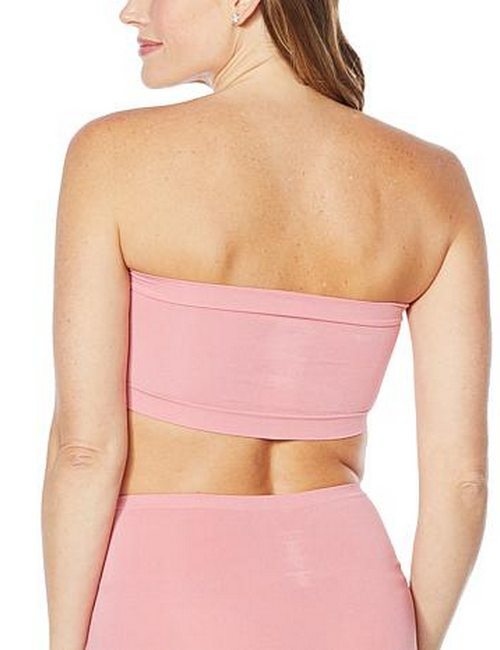 Rhonda Shear Black Underwire Removable Pads Strapless Bandeau Bra New