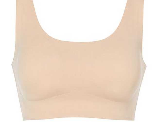 Rhonda Shear Mauve Invisible Body Bra Full Coverage Removable Pads NEW