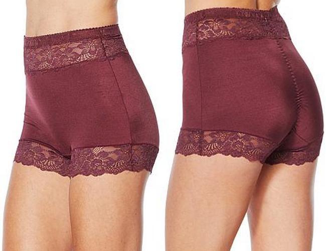 Rhonda Shear White Pinup Panty Lace Trim Retro Panties New