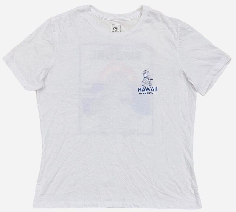 Rip Curl Women's T-Shirt Hawaii Pineapple Cruzin Distressed Graphic Tee Top