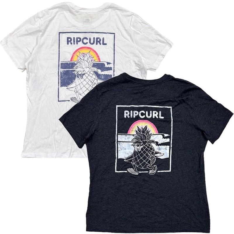 Rip Curl Women's T-Shirt Hawaii Pineapple Cruzin Distressed Graphic Tee Top