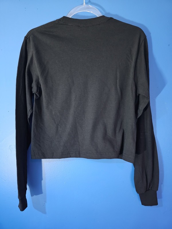 RIP N DIP WOMANS CROPPED CUT L/S Shirt Size Small