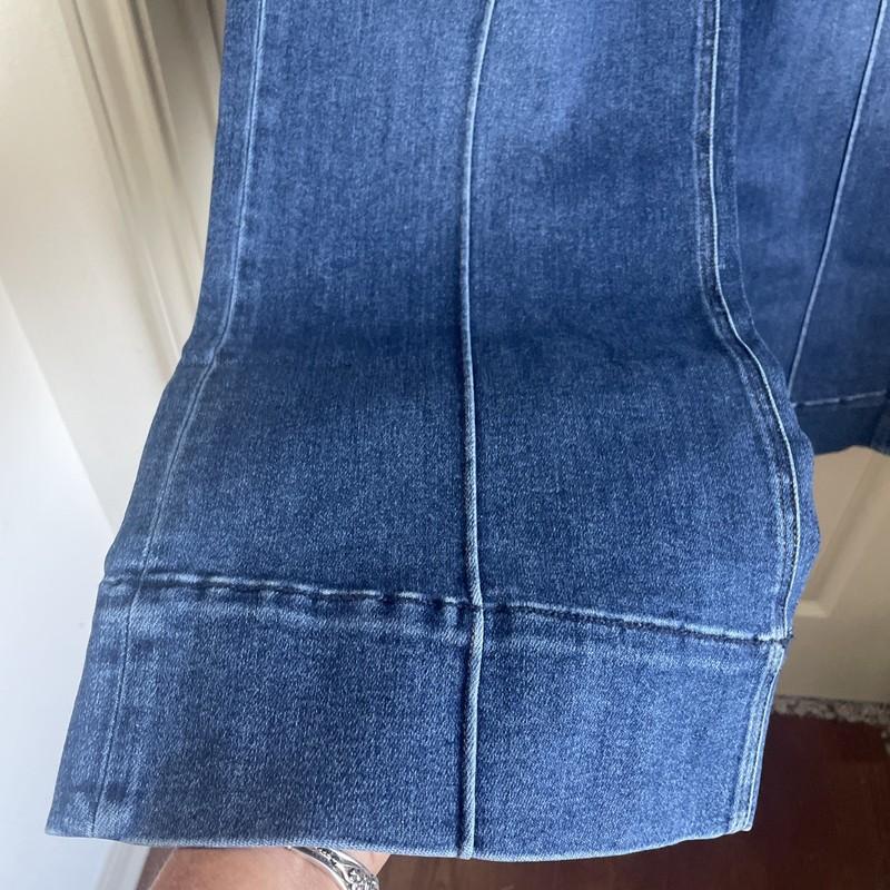 Risen 13/31 Dark Jeans With Front Pockets And Seams