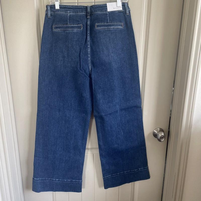 Risen 13/31 Dark Jeans With Front Pockets And Seams