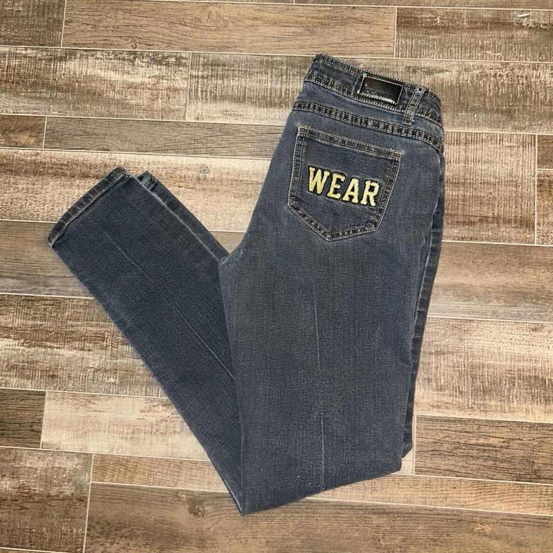 Rocawear Jeans Women’s Size 9 Blue Embroidered Logo Vintage Hip Hop