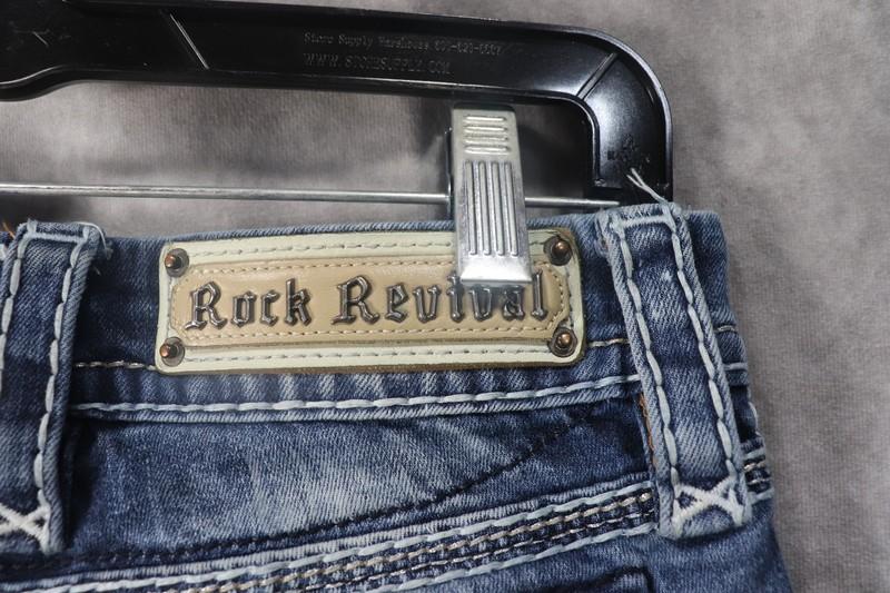 Rock Revival Dariel Women's Bootcut Low Rise Denim Jeans Size 24