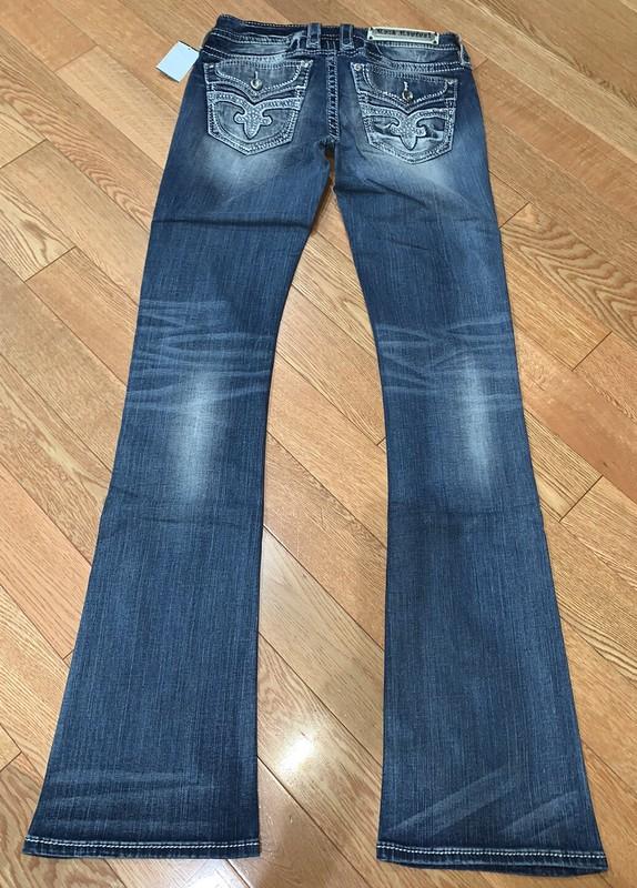 Rock Revival Greer Boot Cut Jeans Women’s Size 27 X 34 Medium Blue NEW $169