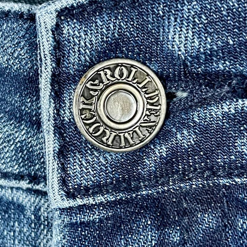 Rock & Roll Cowgirl Boot Flare Trouser Low Rise Dark Stretch Jeans Womens 36x34