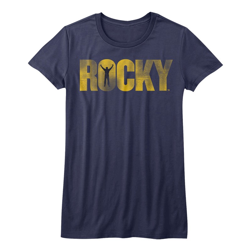 Rocky Balboa Vintage Movie Logo Women's T Shirt Boxing Heavyweight Champion Top