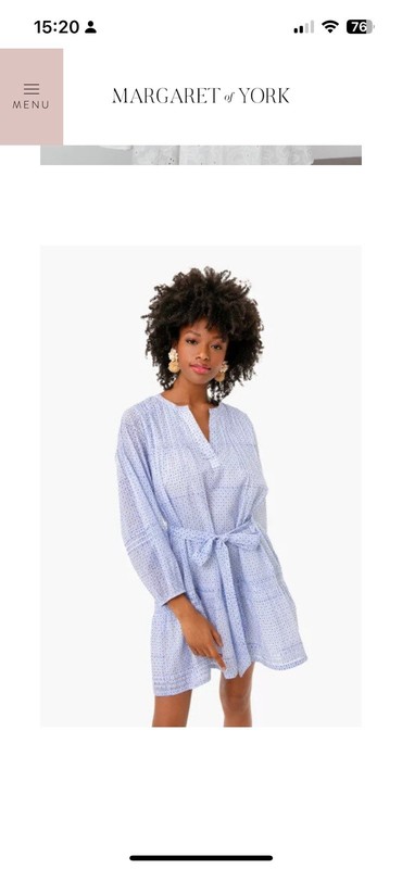 Roller Rabbit Surry Nydia Dress In Blue Pattern Colton S