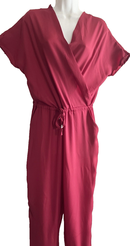 Romper 1-Piece Jumpsuit Fits Size 8 Casual Trendy Kimono Sleeve Women Clothing