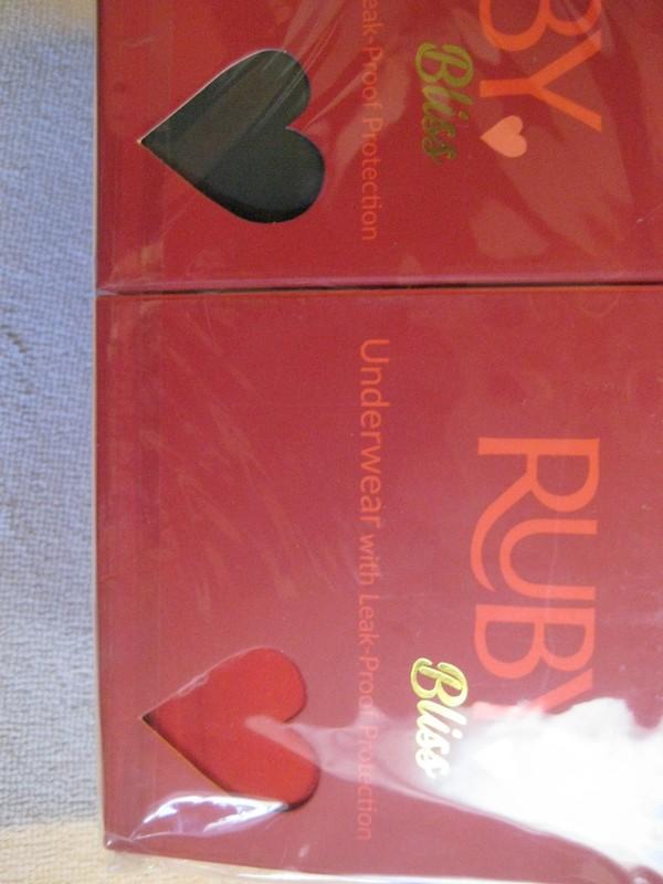 Ruby Bliss Period Underwear 4 PACK Bikini SIZE LARGE