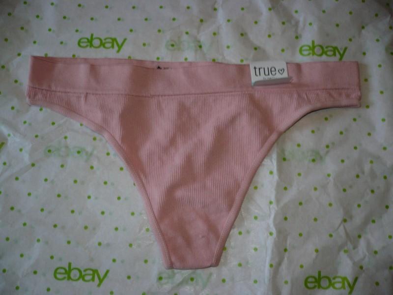 Rue 21 Women's Seamless Ribbed Thong Panties X-LARGE Pastel Pink New