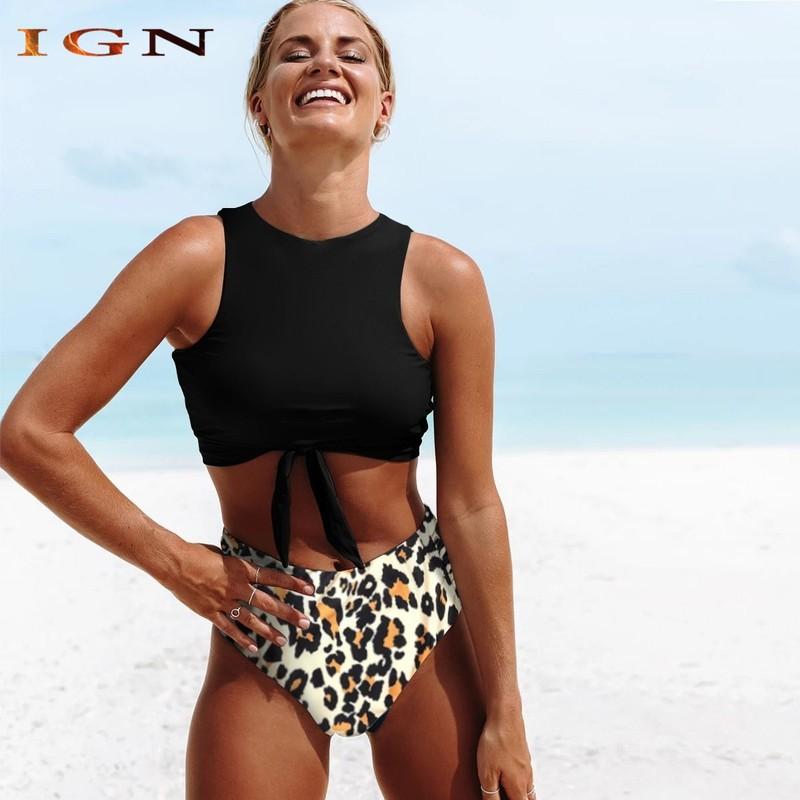 S Women Girls Bikini Sexy Lace Up Bikini Summer Swimwear Two Piece Swimsuit Set
