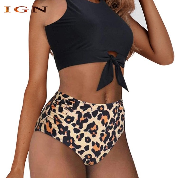 S Women Girls Bikini Sexy Lace Up Bikini Summer Swimwear Two Piece Swimsuit Set
