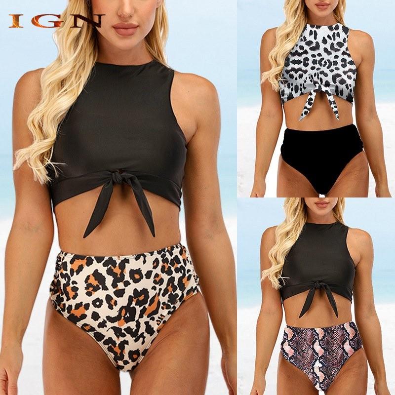 S Women Girls Bikini Sexy Lace Up Bikini Summer Swimwear Two Piece Swimsuit Set