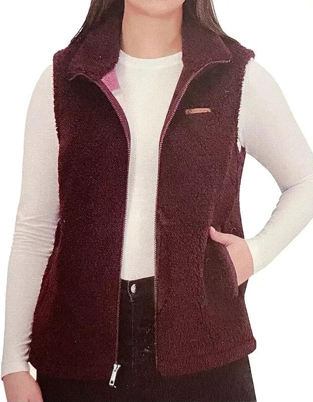 Sage Collective Women’s Fleece Sleeveless Vest Size L XXL 1