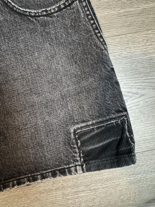 SAINT LAURENT Black Denim Mini Skirt Cotton Size 28 165/66Y