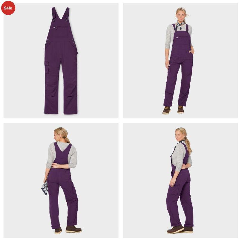 SALE HOT Women's Heirloom Gardening Bib Overalls Blackberry
