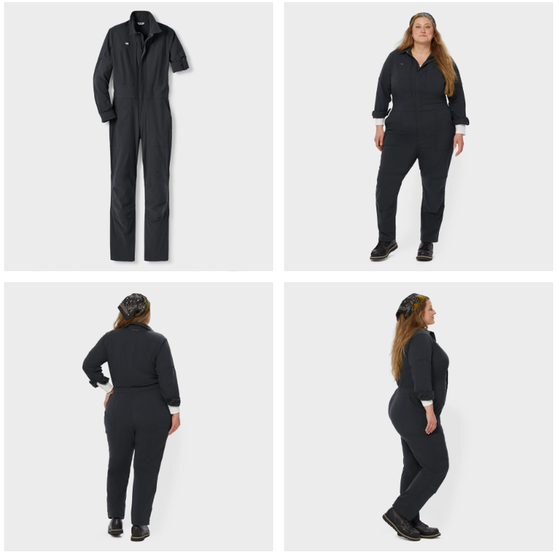 SALE~~Women's Heirloom Gardening Long Sleeve Coveralls - BLACK -FREE SHIP