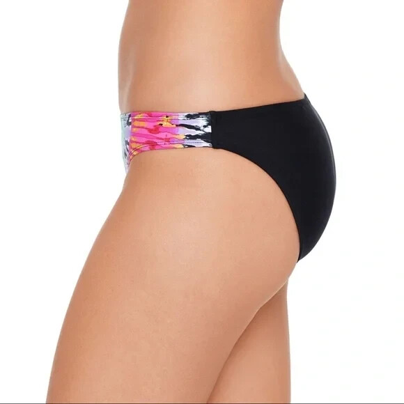 Salt + Cove Juniors Totally Tie-Dye Printed Hipster Bikini Bottoms Multicolor XS