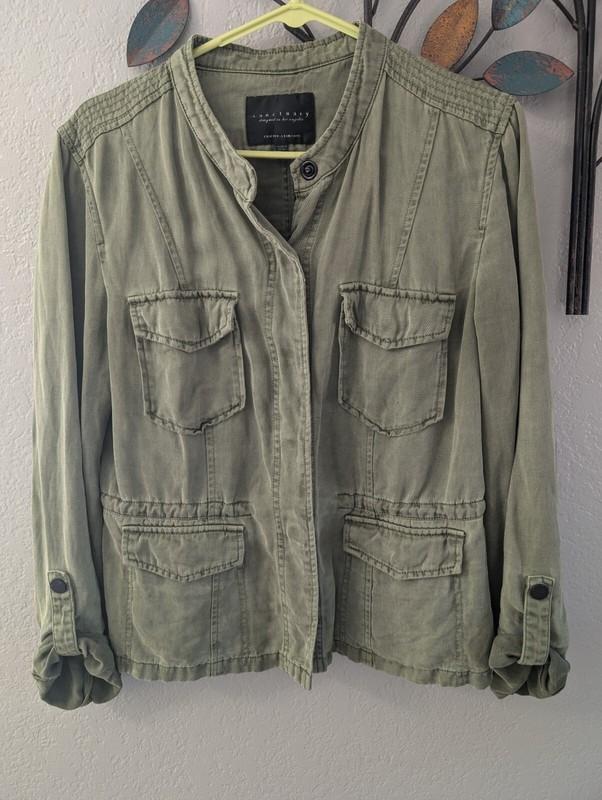 Sanctuary - Green - Lightweight Jacket Utility Blazer - Women's Size M Medium