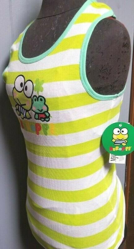 Sanrio Keroppi Tank Top Vintage 2007 Out Of Print Rare Frog Shirt New