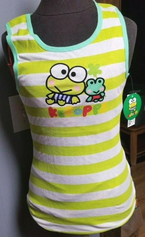 Sanrio Keroppi Tank Top Vintage 2007 Out of Print Rare Frog Shirt New