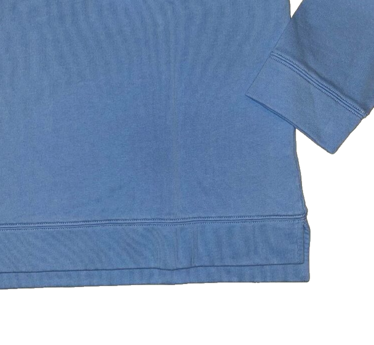 Sarasota Cotton 3X Bay Blue Siesta Key French Pullover Sweatshirt NWT New 3X