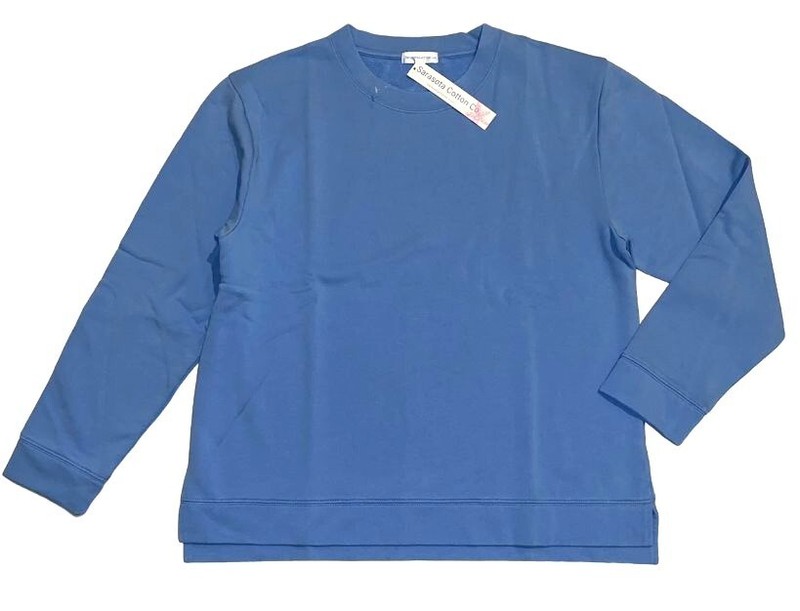 Sarasota Cotton 3X Bay Blue Siesta Key French Pullover Sweatshirt NWT New 3X