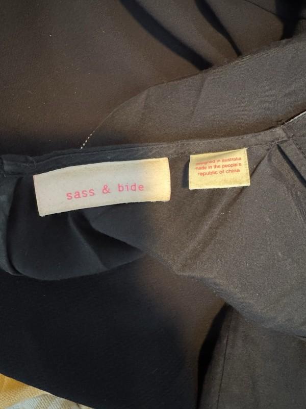 SASS & BIDE Silk Blend Jumpsuit Sequin Embellished Glory Days Size 6